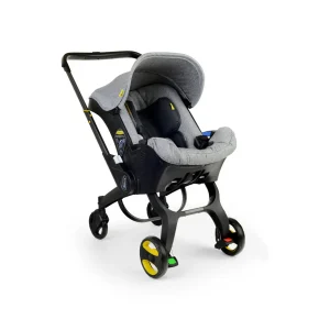 Coche Con Asiento De Auto Sin Base Gris Born