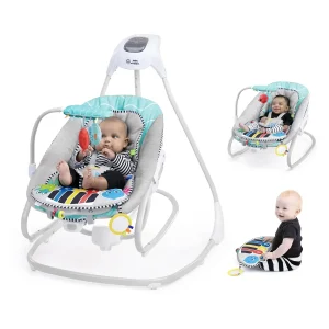 Columpio y Balancín Musical 4 en 1 Con Piano Kick to It Baby Einstein