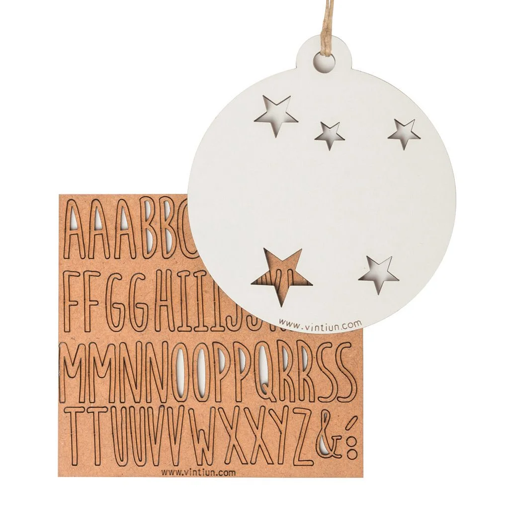 Bola de Navidad Madera Personalizada Vintiun - Imagen 3