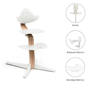 Combo Conjunto Silla de Comer Nomi | Blanco Stokke