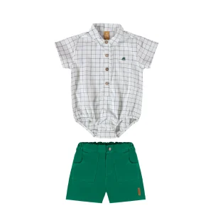 PH11594 Conjunto Body Camisa + Shorts