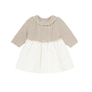 Vestido Combinado Tricot Nuez Vig Mayoral
