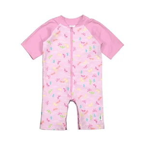 TRAJE DE BAÑO ENTERIZO CON PROTECCIÓN SOLAR ROSADO 3 AÑOS I PLAY