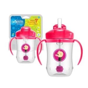 Vaso Trans Asas con Cañita 9 Oz Dr. Browns